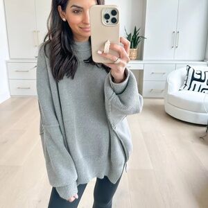 FREE PEOPLE Easy Street Tunic in Light Gray S